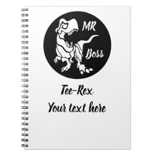 Carnet White Trex the Boss Dino
