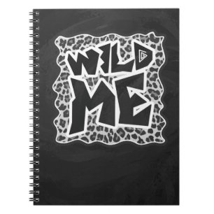Carnet Wild Me Leopard blanc et noir