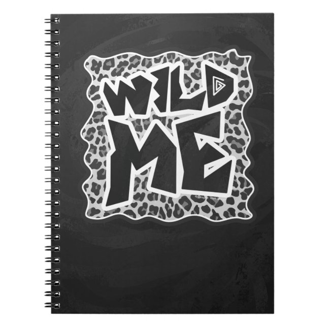 Carnet Wild Me Leopard blanc et noir (Devant)