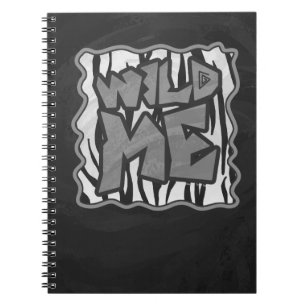 Carnet Wild Me Tiger noir et blanc