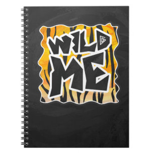 Carnet Wild Me Tiger orange et noir