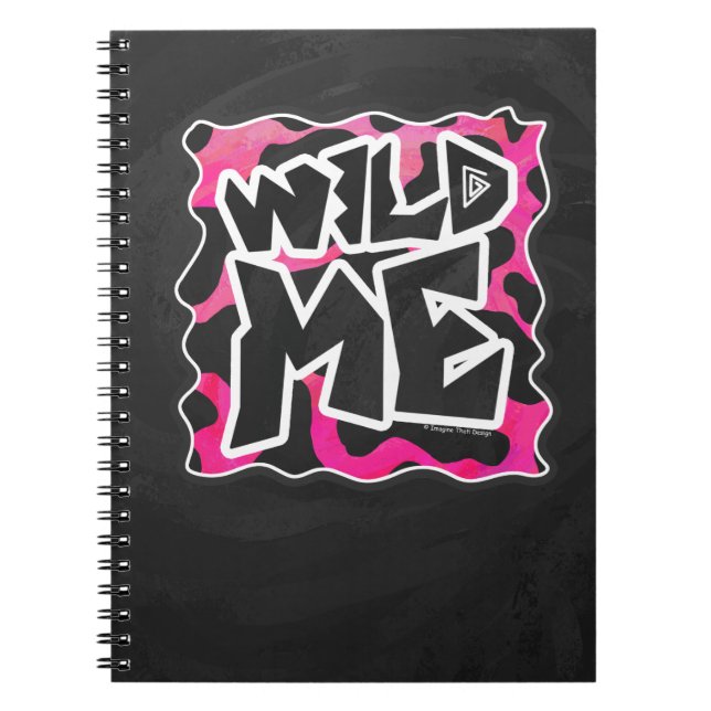 Carnet Wild Me Vache rose et blanc (Devant)