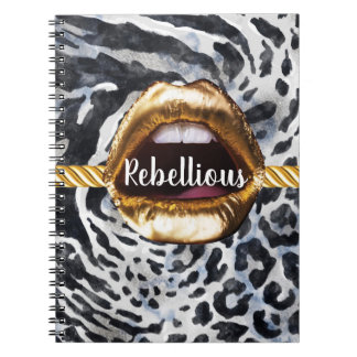 Carnet Wild Motif Gold lèps Cadeau Décor Beauté Girly