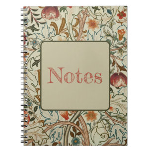 Carnet William Morris Acanthus Broderie Motif Floral