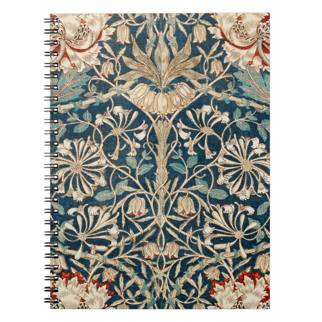 Carnet William Morris Antique Honeysuckle Floral (Devant)