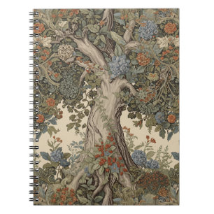 Carnet William Morris Arbre De Vie Vintage Pré-Raphaélite