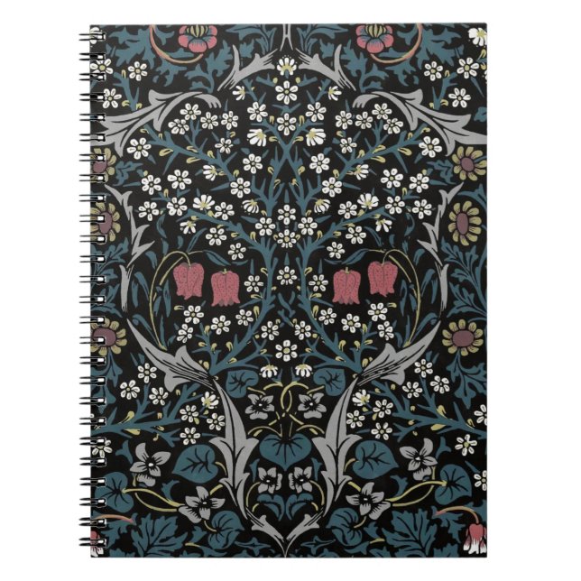 Carnet William Morris Blackthorn Floral Art Nouveau (Devant)