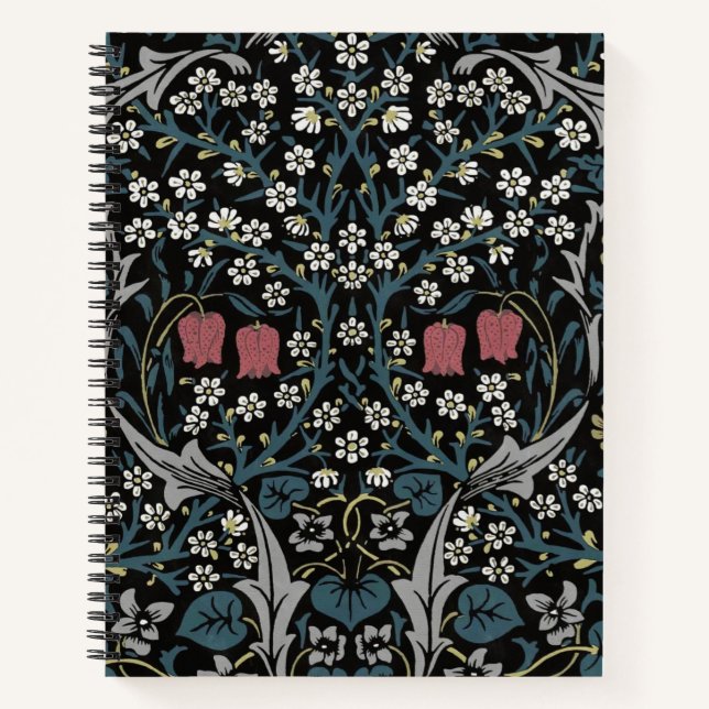 Carnet William Morris Blackthorn Floral Art Nouveau (Devant)