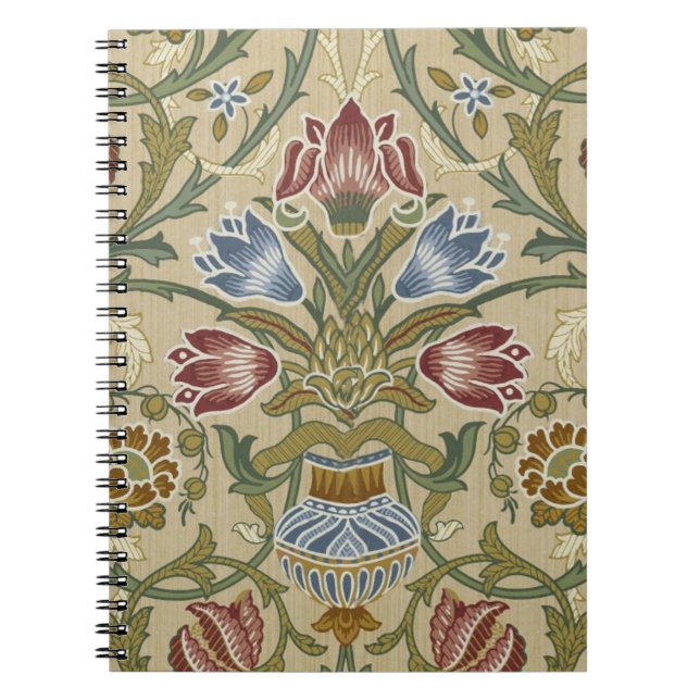 Carnet William Morris Brocade Motif de fond d'écran flora (Devant)