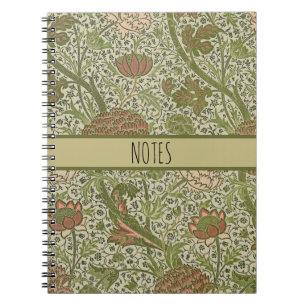 Carnet William Morris Cray Fleur de Sauge Floral Botaniqu