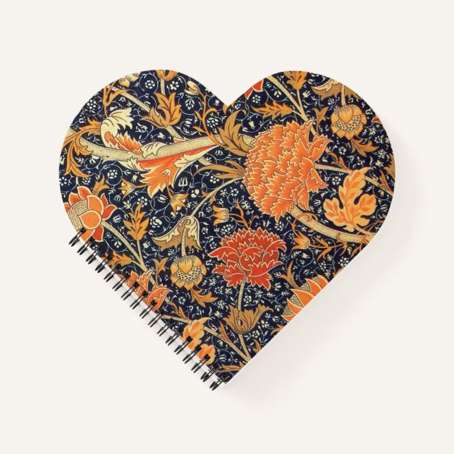 Carnet William Morris Cray Floral Art Nouveau Motif (Devant)