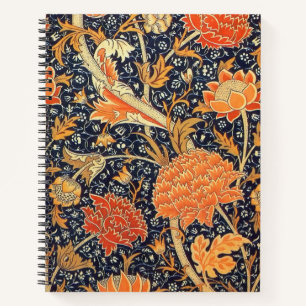 Carnet William Morris Cray Floral Art Nouveau Motif