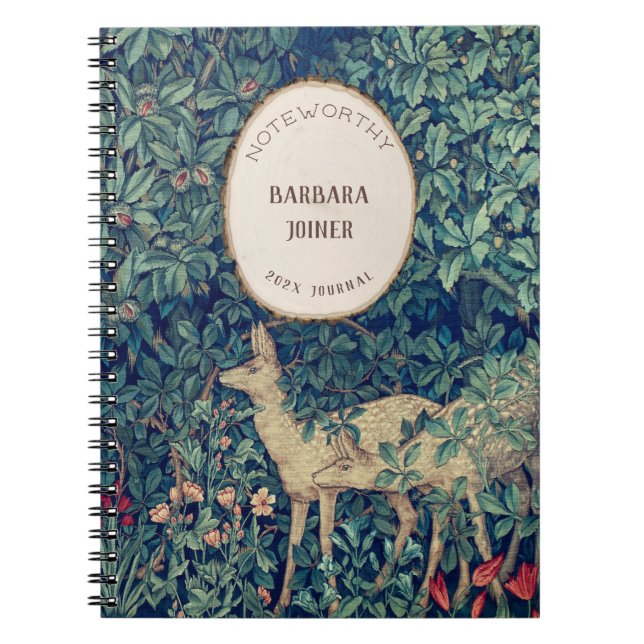 Carnet William Morris Deer & Cabine Bienvenue (Devant)