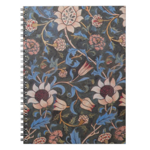 Carnet William Morris Evenlode Textile Floral Art