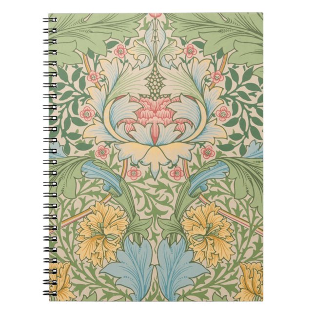 Carnet William Morris Fleur de Myrte Floral Botanique (Devant)