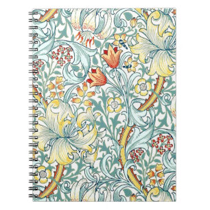 Carnet William Morris Golden Lily modèle floral