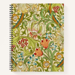 Carnet William Morris Golden Lily Vintage Pré-Raphaélite