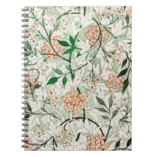 Carnet William Morris Jardin de Jasmin Fleur Classique