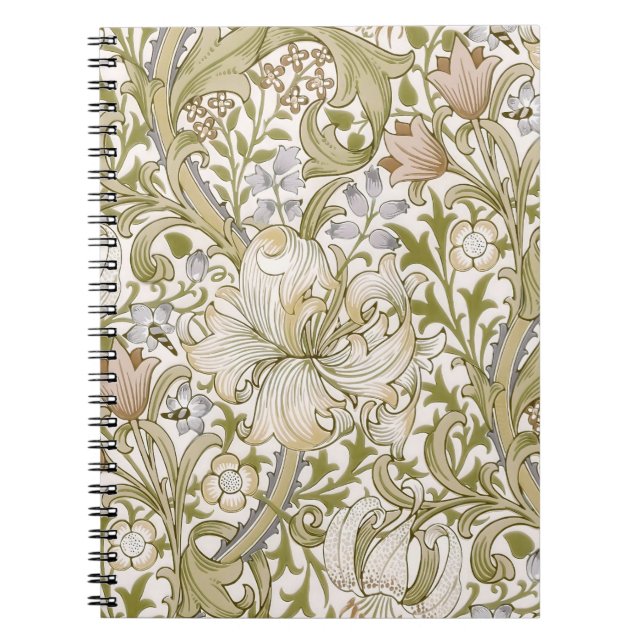Carnet William Morris Jardin Fleur de Lys Classique (Devant)