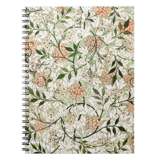 Carnet William Morris Jasmine Blossom Garden Design (Devant)