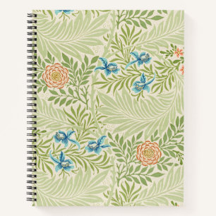 Carnet William Morris Larkspur Motif floral