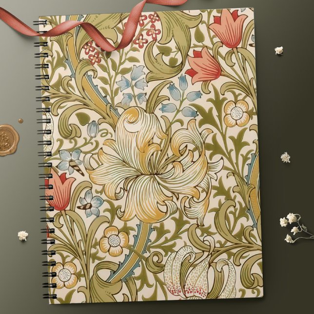 Carnet William Morris Lily Art Nouveau (Créateur téléchargé)