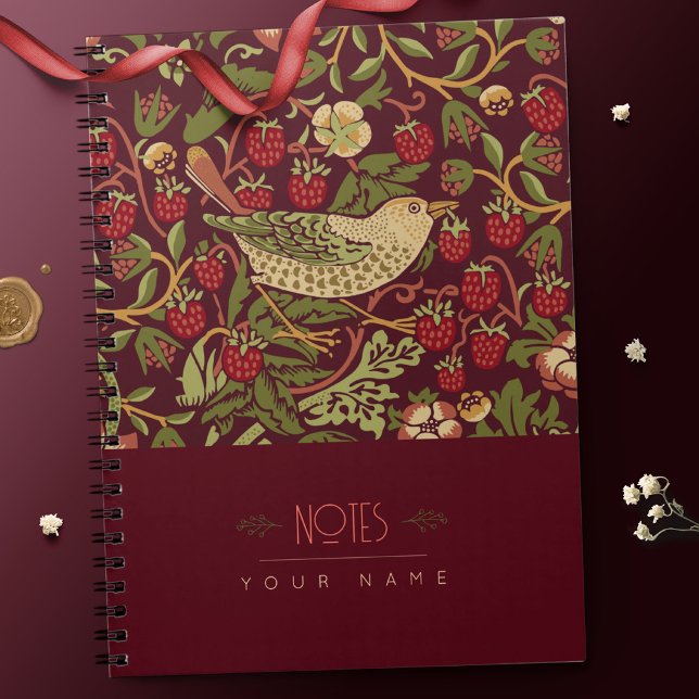 Carnet William Morris Lily Art Nouveau Motif Floral Non (Créateur téléchargé)