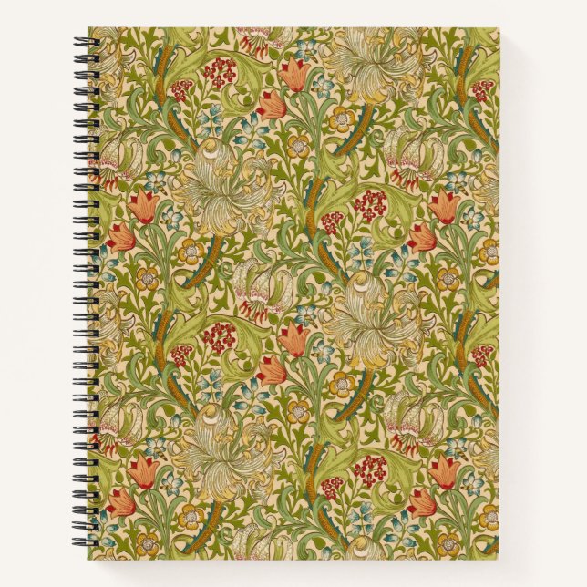 Carnet William Morris "Lily d'Or" 2 (Devant)