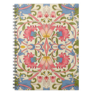 Carnet William Morris Lodden Motif Floral Pastel