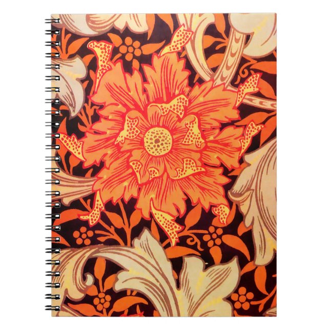 Carnet William Morris Marigold Vintage Floral (Devant)
