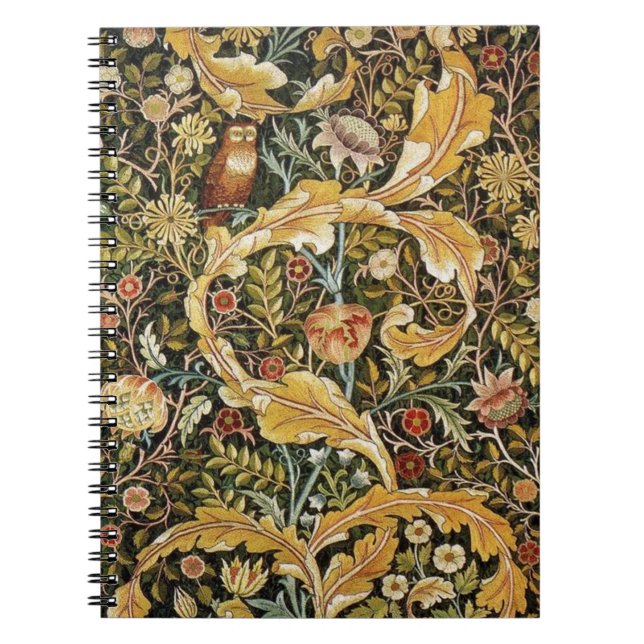 Carnet William Morris Owl et Acanthus (Devant)