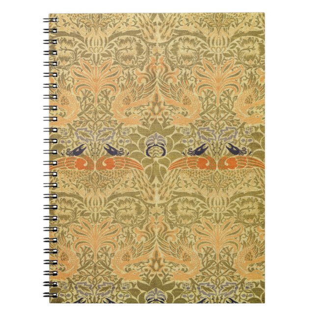 Carnet William Morris Peacock & Dragon Arts & Artisanat (Devant)
