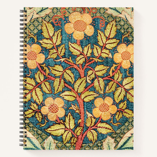 Carnet William Morris Rose Wreath (Devant)