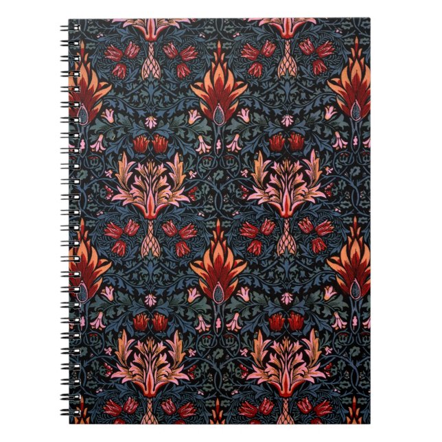 Carnet William Morris Snakeshead Dark Motif (Devant)