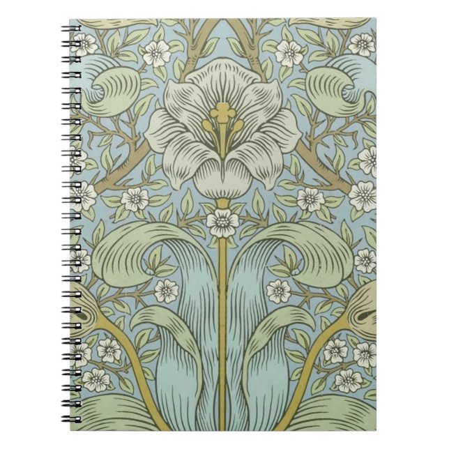 Carnet William Morris Spring Thicket : Floral antique (Devant)