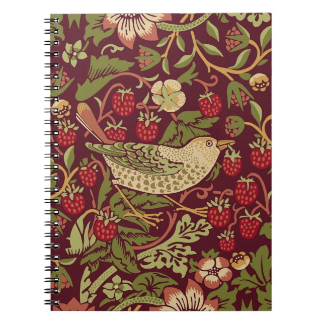 Carnet William Morris Strawberry Thief (Devant)