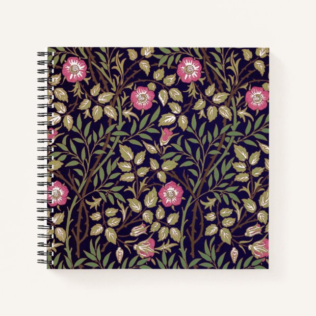 Carnet William Morris Sweet Briar Art Nouveau Floral (Devant)