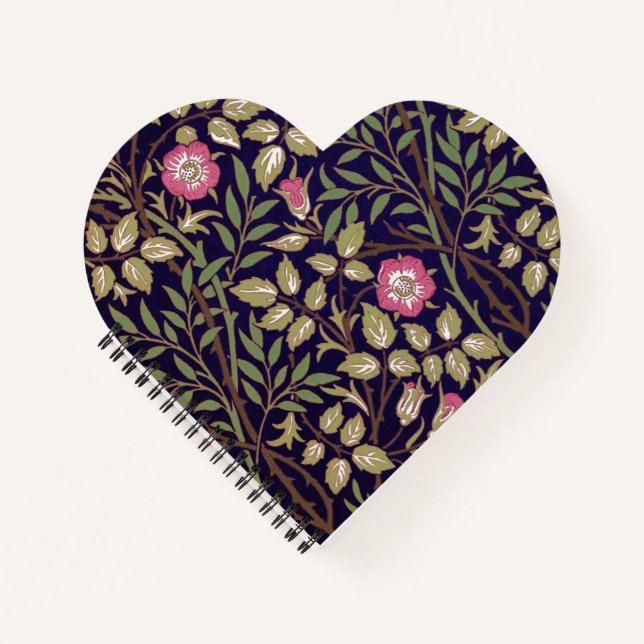 Carnet William Morris Sweet Briar Art Nouveau Floral (Devant)