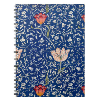 Carnet William Morris Vintage Tulip Floral Indigo Pattern