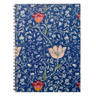 Carnet William Morris Vintage Tulipe Motif Floral Indigo