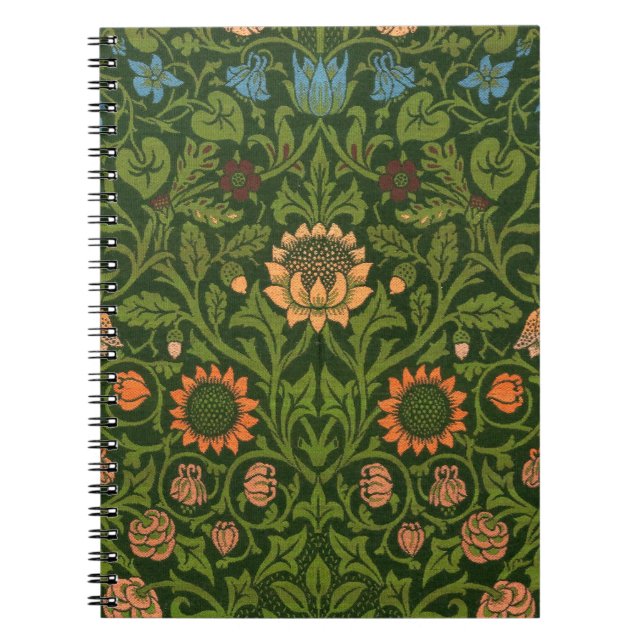 Carnet William Morris Violet et Columbine Art Rug (Devant)