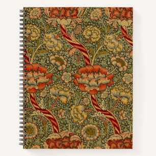 Carnet William Morris Wandle Anglais Floral Damask Design