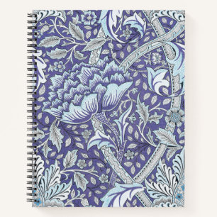 Carnet William Morris Windrush fleurs bleues