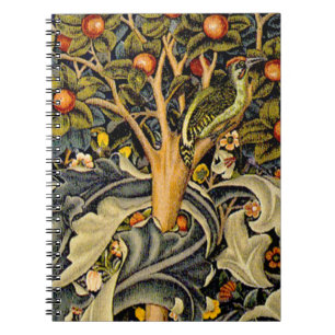 Carnet William Morris Woodpecker Tapestry Arts & Artisana