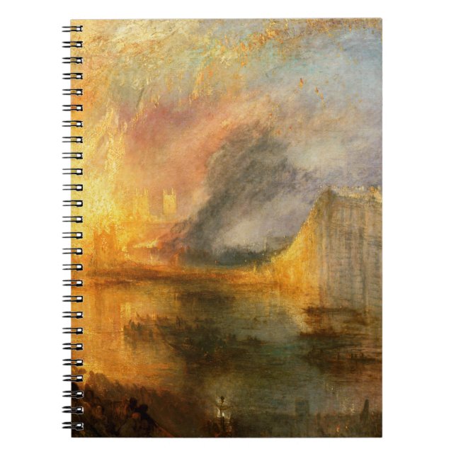 Carnet William Turner - L'incendie du Parlement (Devant)