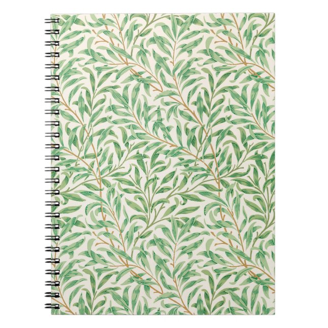 Carnet Williams Morris - Motif Feuille (Devant)