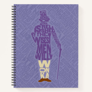 Carnet Willy Wonka Citation Silhouette