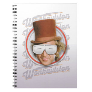 Carnet Willy Wonka dans les lunettes de Wonkavision