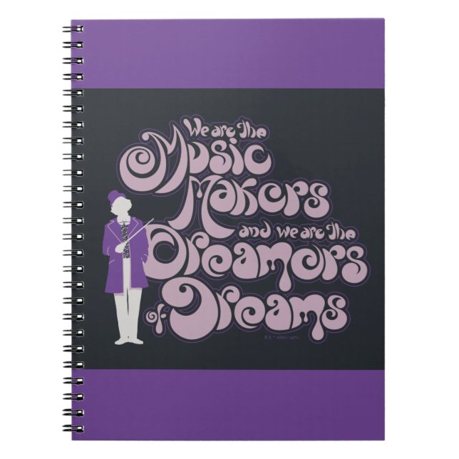 Carnet Willy Wonka - Les créateurs de musique, les rêveur (Devant)