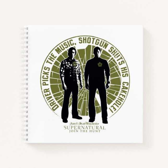 Carnet Winchester Brothers surnaturel "Shotgun" (Devant)